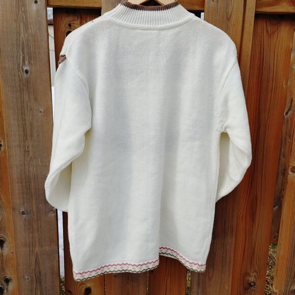 BEAUTIFUL Vintage PARAMOUR Embroidered Sweater FREE SIZE CIRCLE POCKETS - Picture 8 of 8